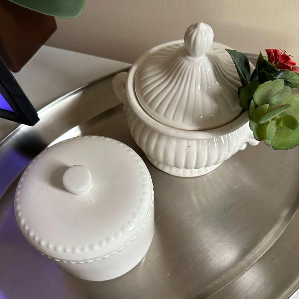 Circa White Porcelain Jars